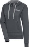 ANTIGUA Women's Antigua Charcoal Pennsylvania Quakers Victory Pullover Hoodie