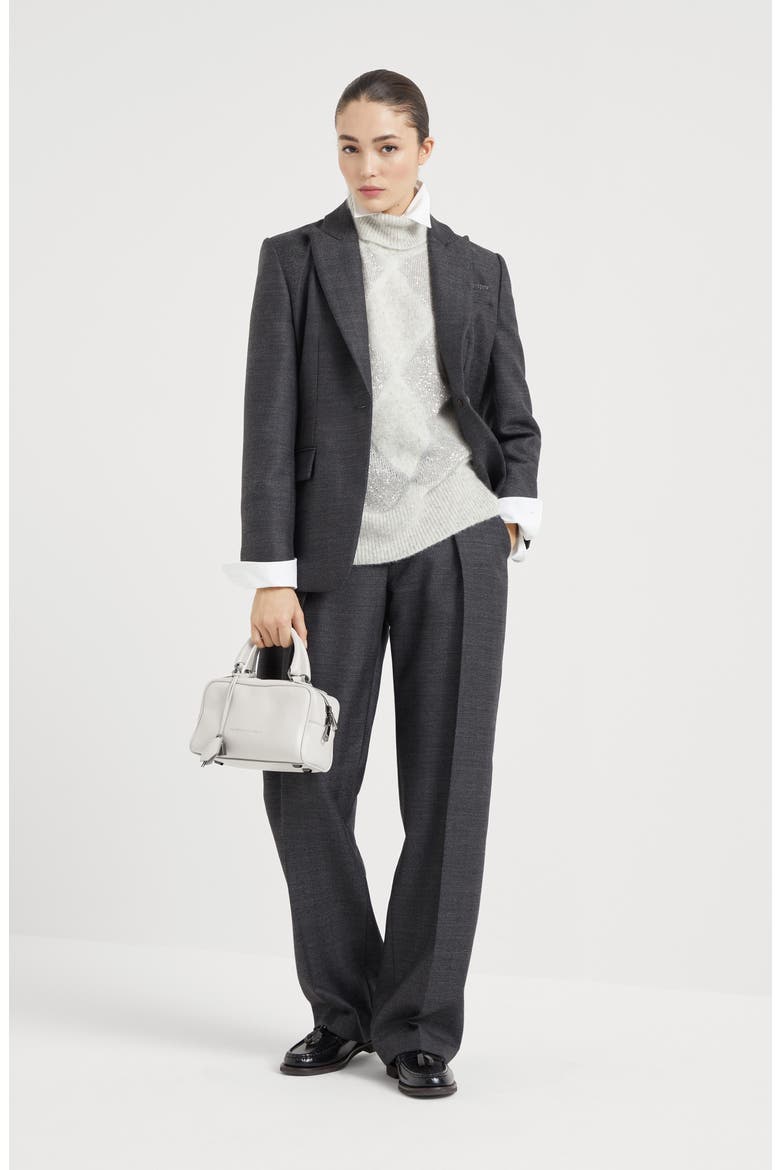 Sartorial Relaxed trousers, Alternate, color, Anthracite