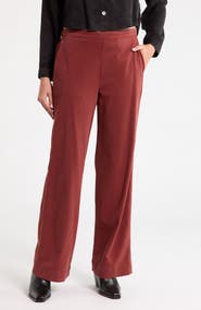 Bella Dahl Catalina Pull-On Flat Front Wide Leg Pants