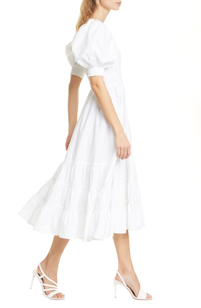 Ulla Johnson Juniper Puff Sleeve Midi Dress, Alternate, color,