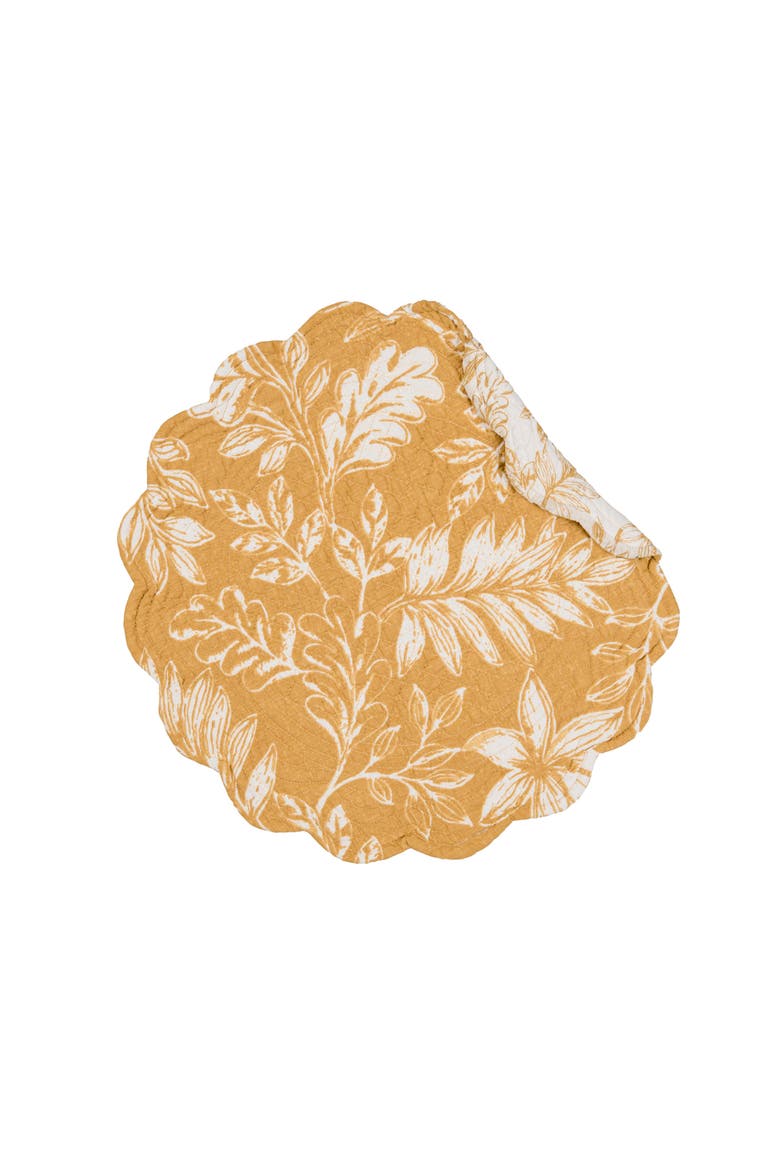 Everview Gold Machine Wash Round Set of 6 Placemats 17", Alternate, color, Gold