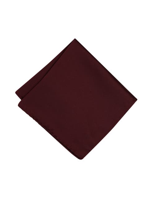 Men's Solid Satin Pocket Square