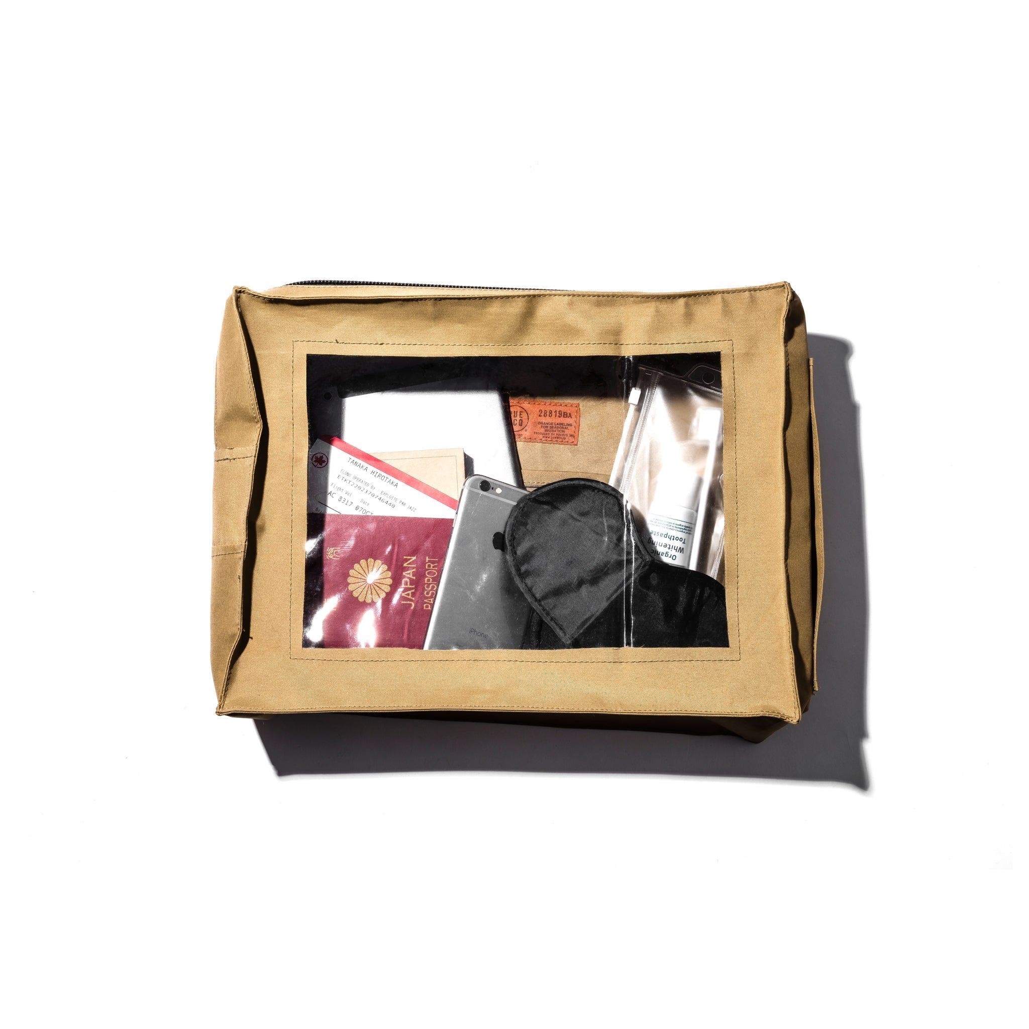 PUEBCO Rubberized Fabric Flight Pouch, Alternate, color, Sand