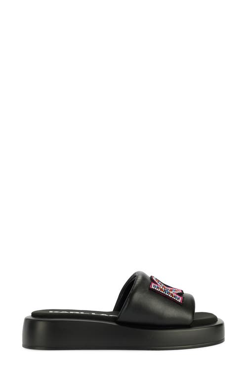 Karl Lagerfeld Opal Studs Platform Slide Sandal