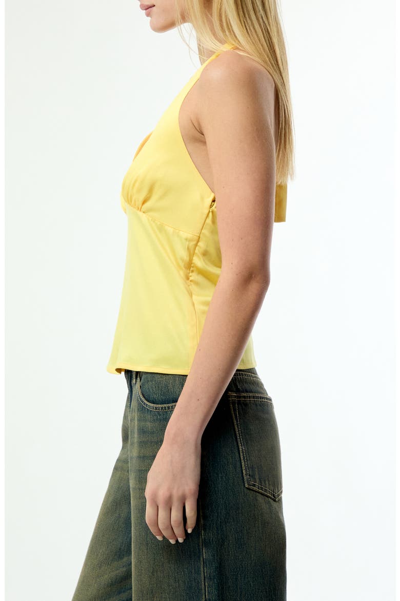 Sally Woven Halter Top, Alternate, color, YELLOW