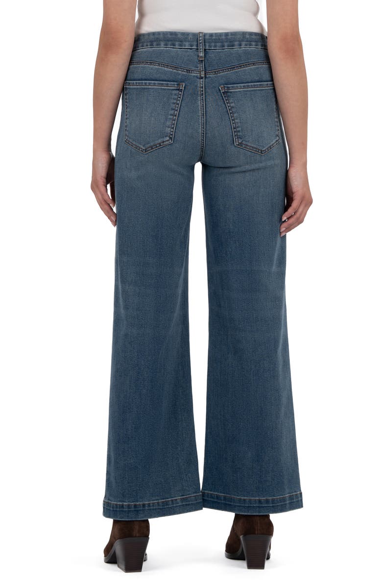 KUT from the Kloth Meg Patch Pocket Mid Rise Wide Leg Jeans, Alternate, color, Loyalty
