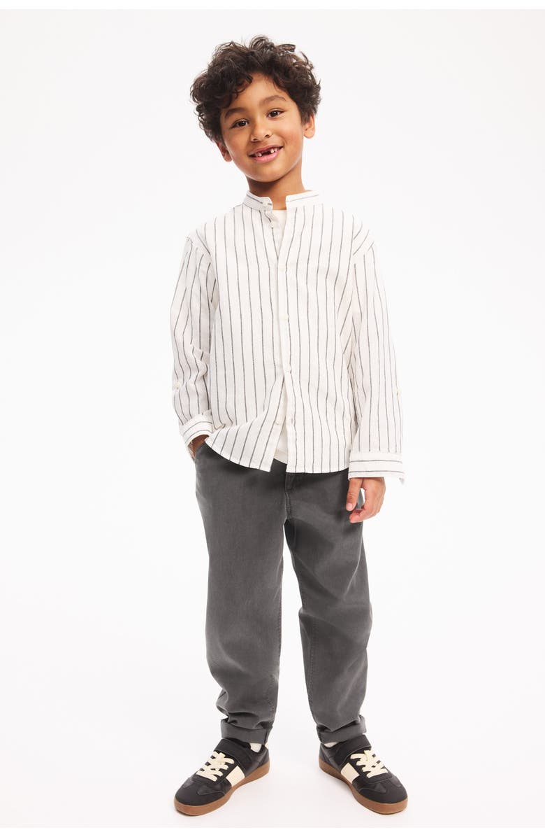 H&M Lyocell-blend Chinos, Alternate, color, Dark Gray