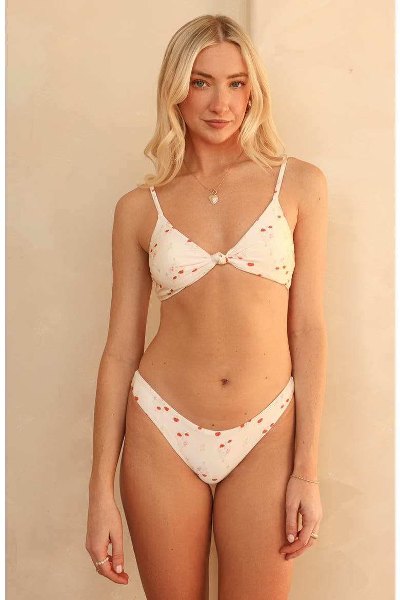 Nocturnal Cheeky Bikini Bottom, Main, color, Rosewater