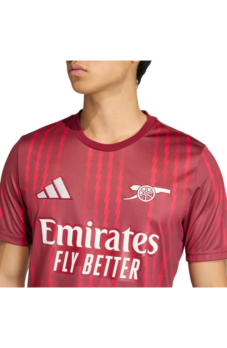 adidas Men's adidas  Red Arsenal 2025/26 Pre-Match Training Jersey, Alternate, color, Red