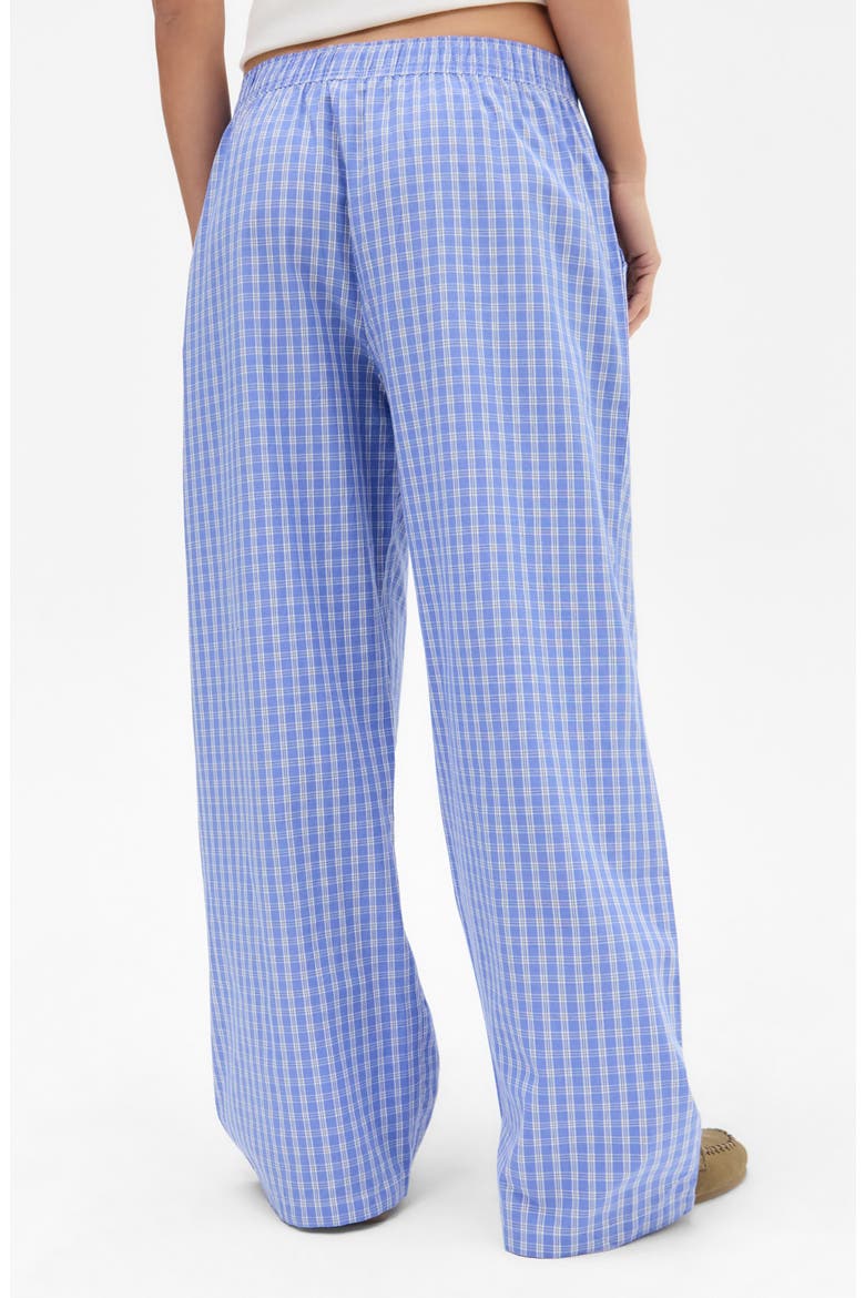 Check Straight Leg Pants, Alternate, color, BLUE CHECK