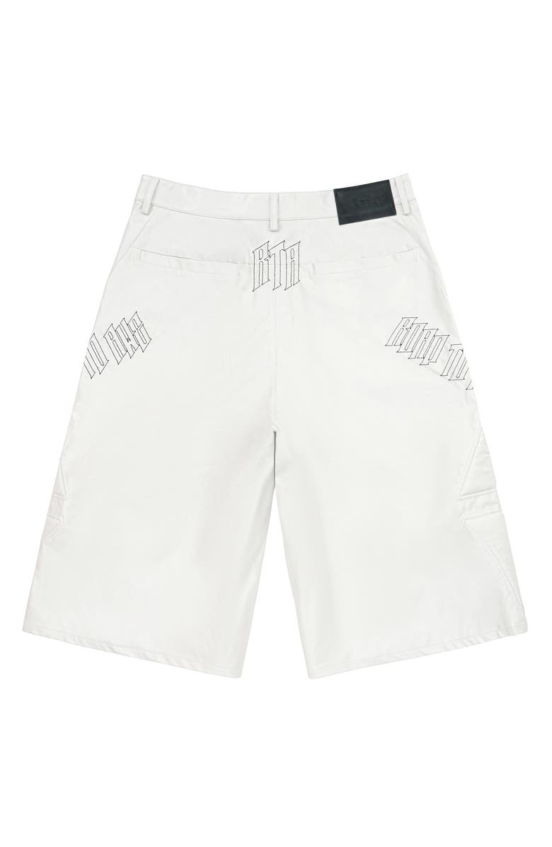 RtA Rami Biker Shorts, Alternate, color, Grey