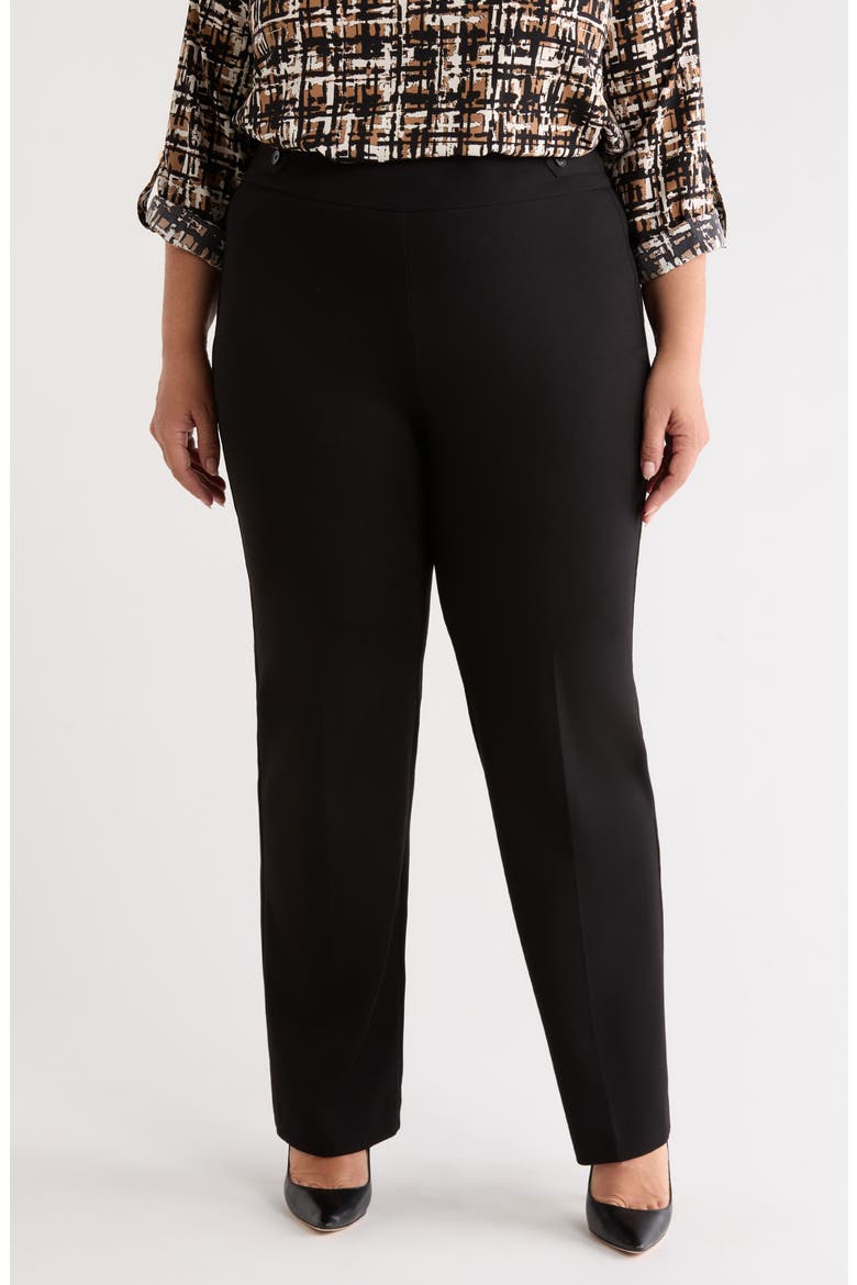 Side Tab Trousers, Main, color, ANNE BLACK