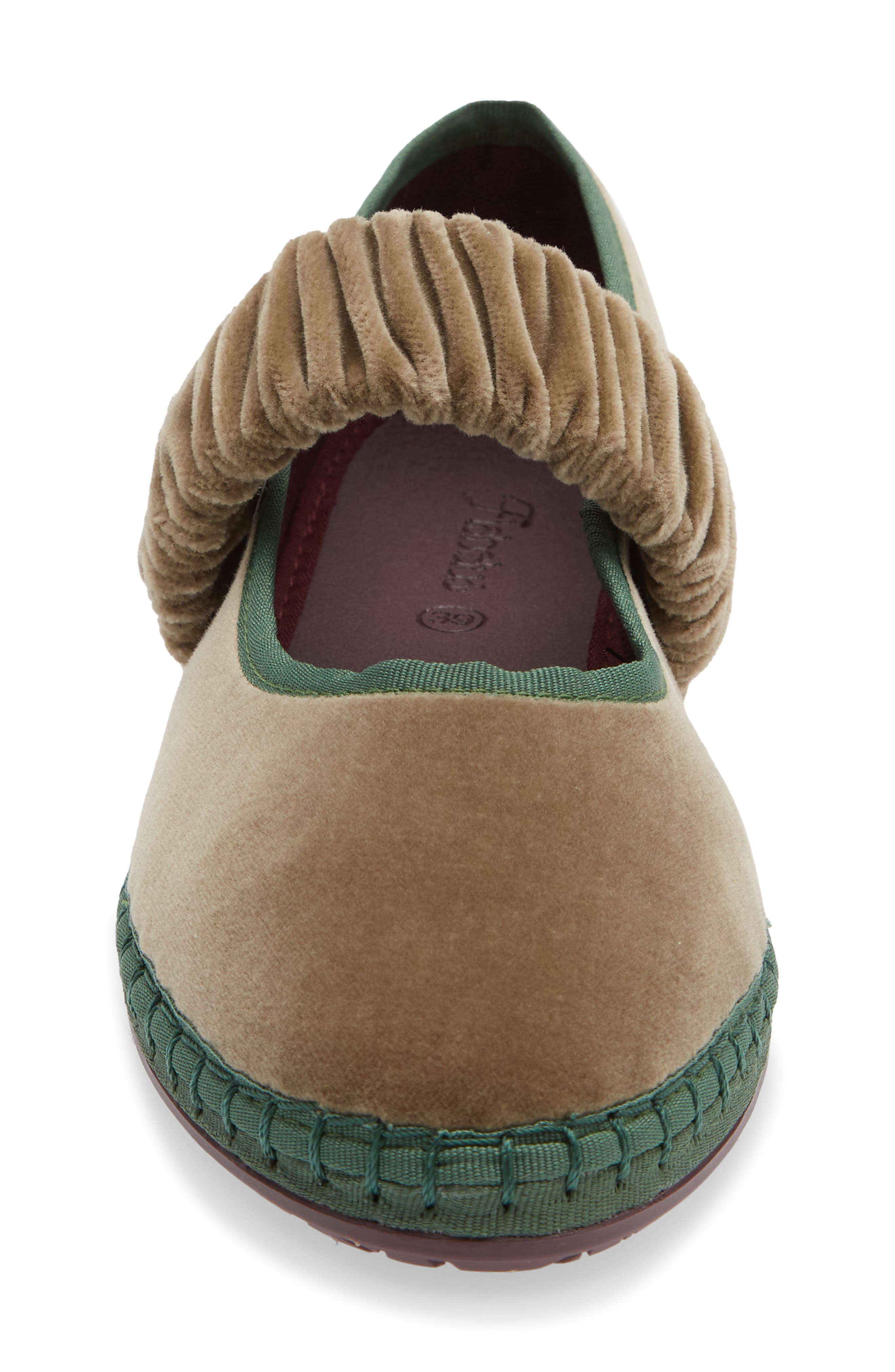 Mafalda Mary Jane Flat, Alternate, color, MOSSY