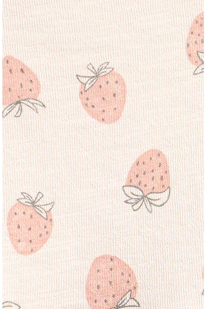 Strawberry Print Cotton Blend Top & Shorts Set, Alternate, color, STRAWBERRIES