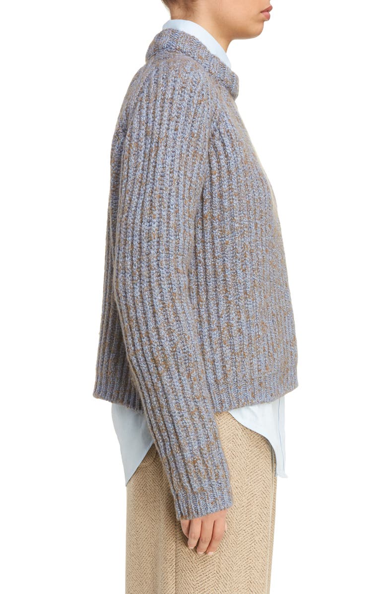 Acne Studios Sandy Mouline Cable Knit Sweater, Alternate, color, 