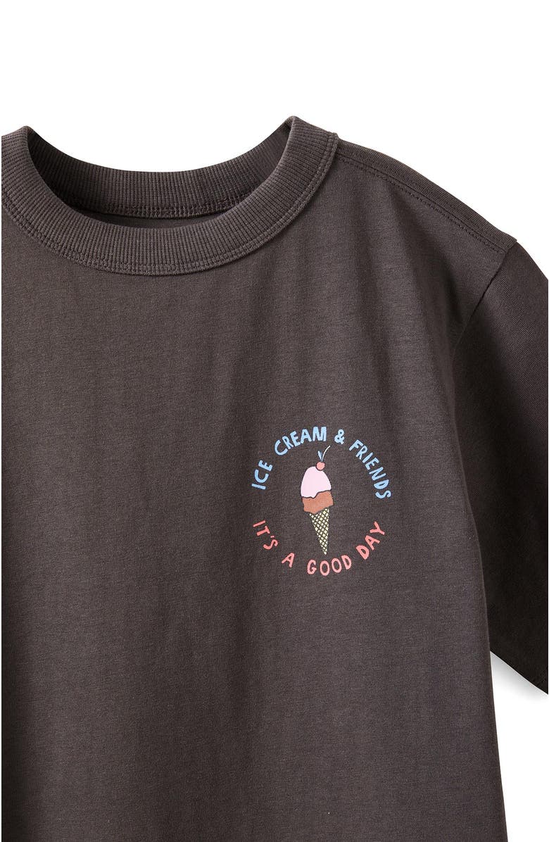 Cotton On Kids Kid's Poppy Oversize Graphic Print Tee, Alternate, color, Phantom Ice Cream And