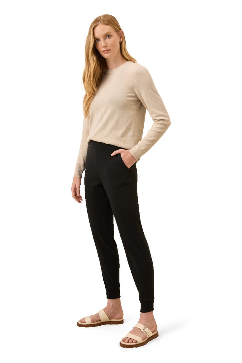 Everyday Organic Cotton Airplane Joggers, Alternate, color, Black
