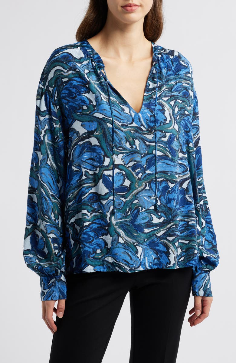 Masai Copenhagen Bonitai Split Neck Top, Main, color, 