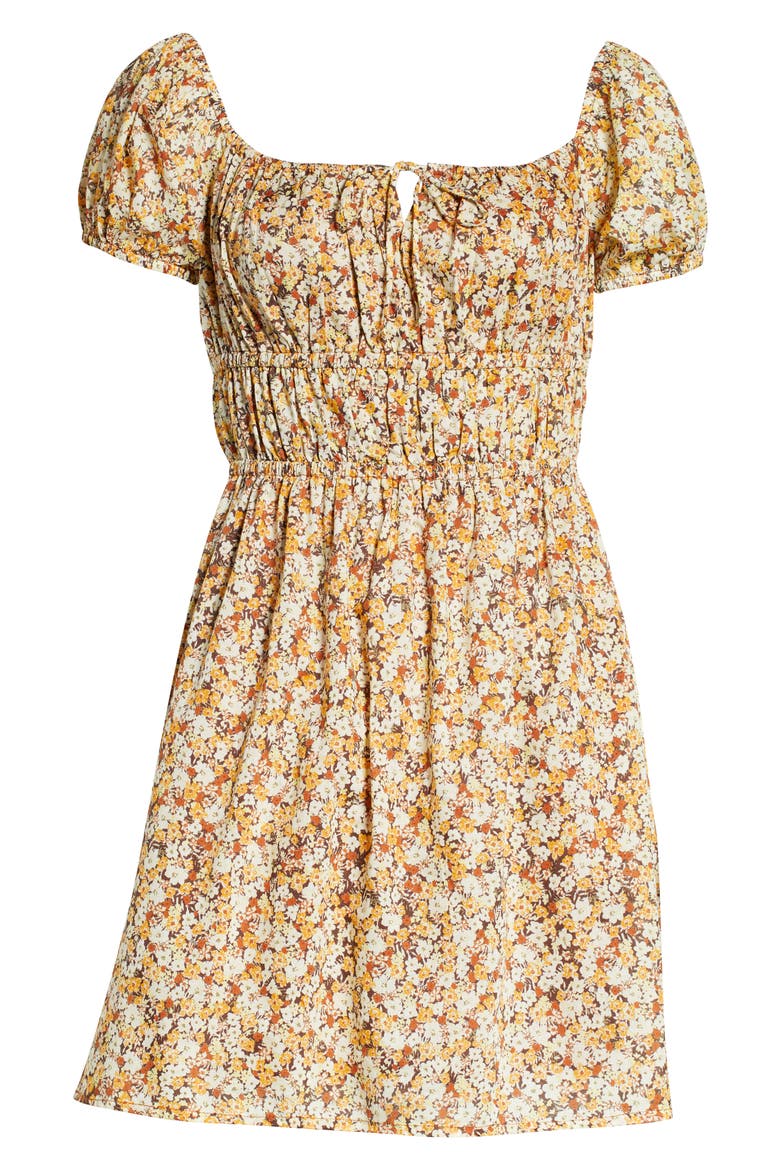 Viola Floral Off the Shoulder Minidress, Alternate, color, EDELYN FLORAL PRINT