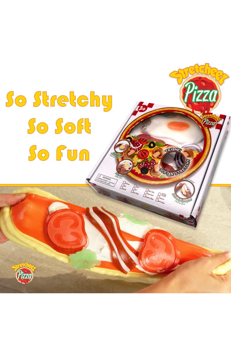 Stretcheez Pizza Play Food Set W/ Surprise Styles & Toppings, Alternate, color,