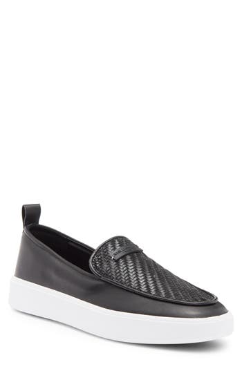 Karl Lagerfeld Woven Slip-on Sneaker In Black