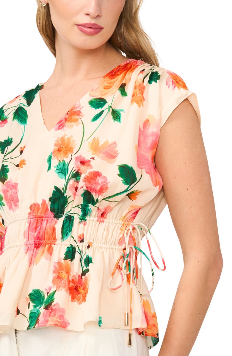 Ted Baker Amala Dolman Sleeve Ruched Top, Alternate, color, Antique White