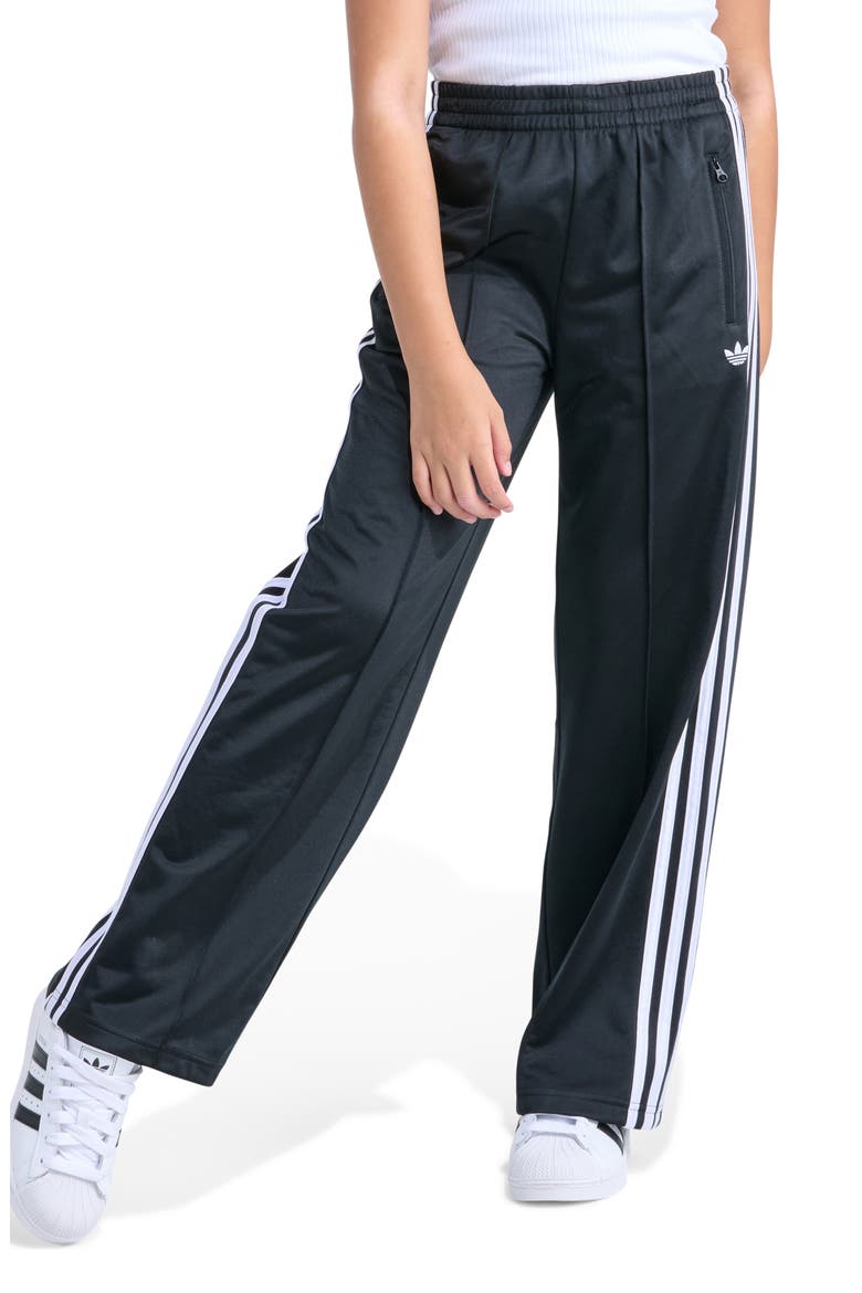 Kids' Firebird Wide Leg Track Pants, Main, color, BLACK