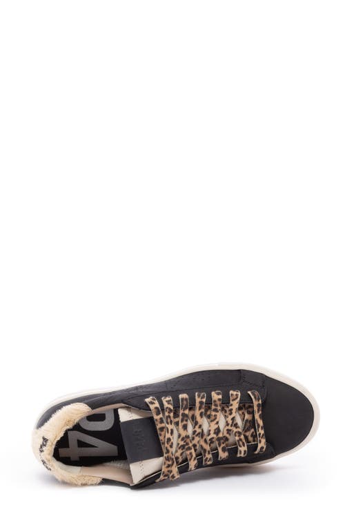 P448 Thea Waterfall Platform Sneaker In Black