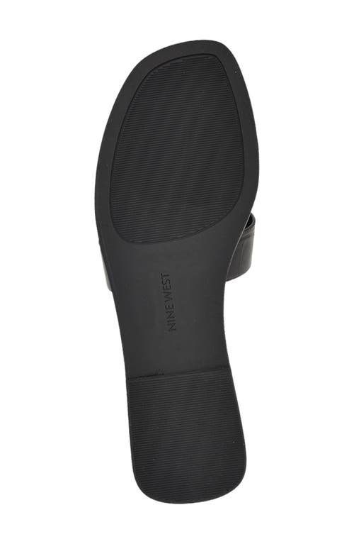 Nine West Giny Slide Sandal In Black