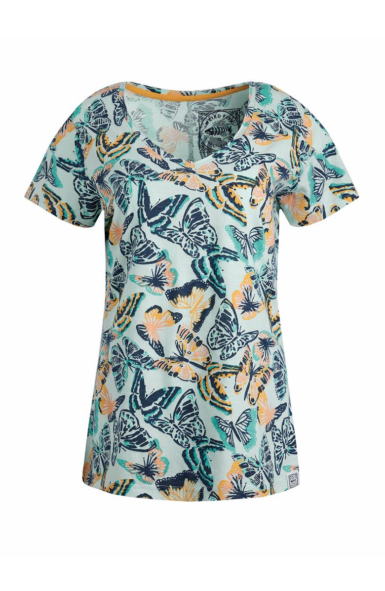 Weird Fish Merica Printed Jersey T-Shirt, Alternate, color, Seafoam