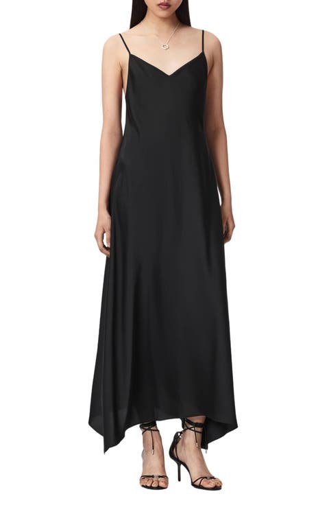 Leona Handkerchief Hem Maxi Slipdress