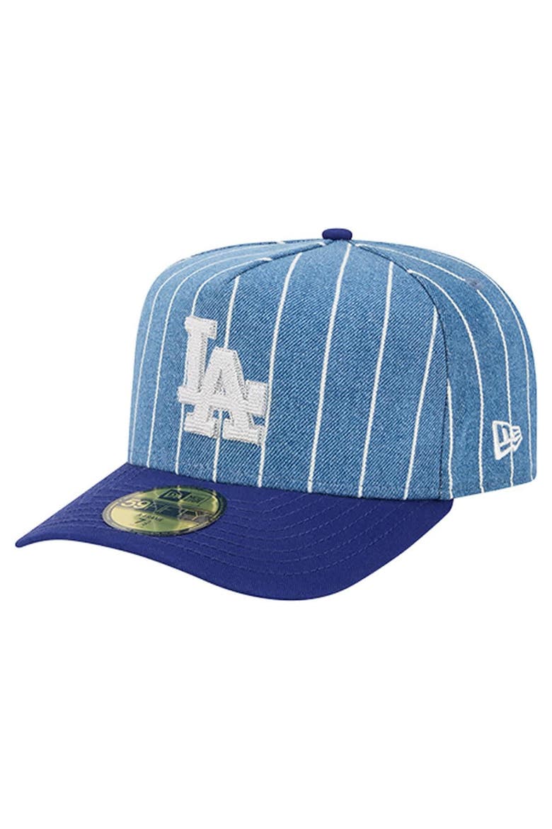 Men's New Era  Blue/Royal Los Angeles Dodgers Parallel A-Frame 59FIFTY Fitted Hat, Main, color, Blue