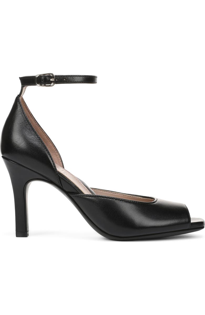 Naturalizer Asha Ankle Strap Peep Toe Pump, Alternate, color,