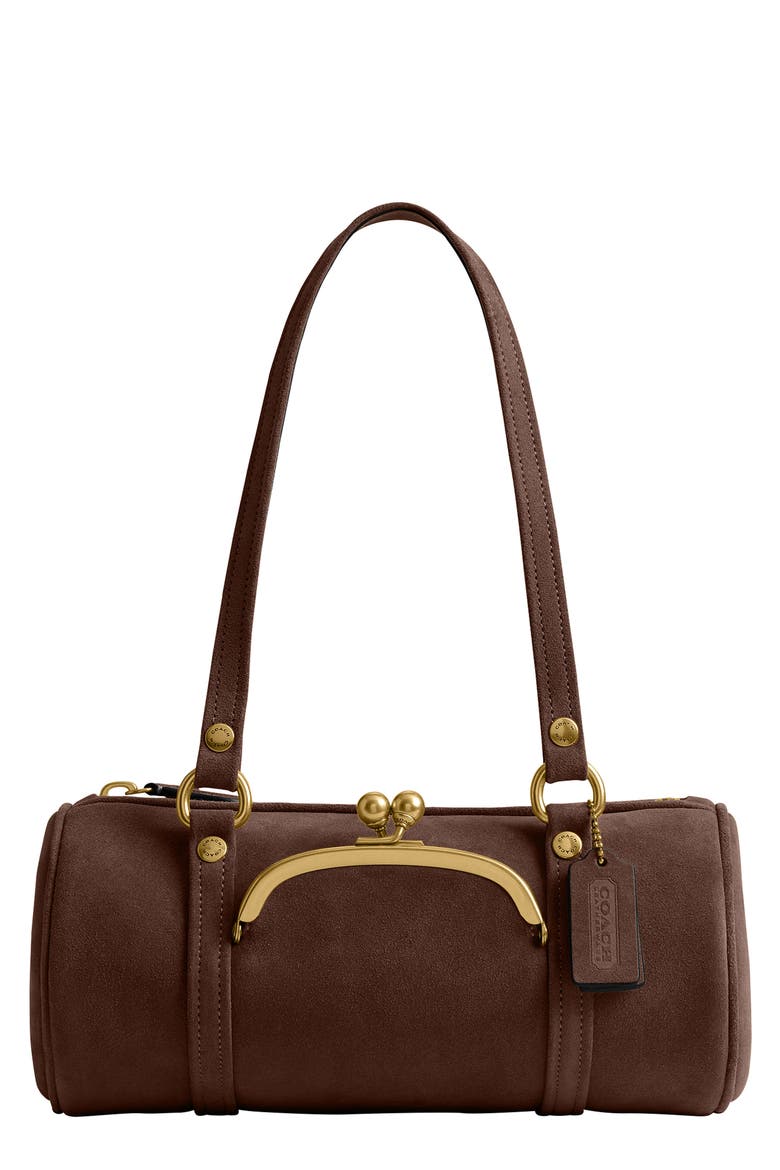 Kisslock 28 Suede Barrel Bag video