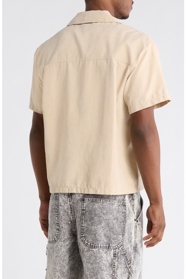 Brushed Camp Shirt, Alternate, color, SAND