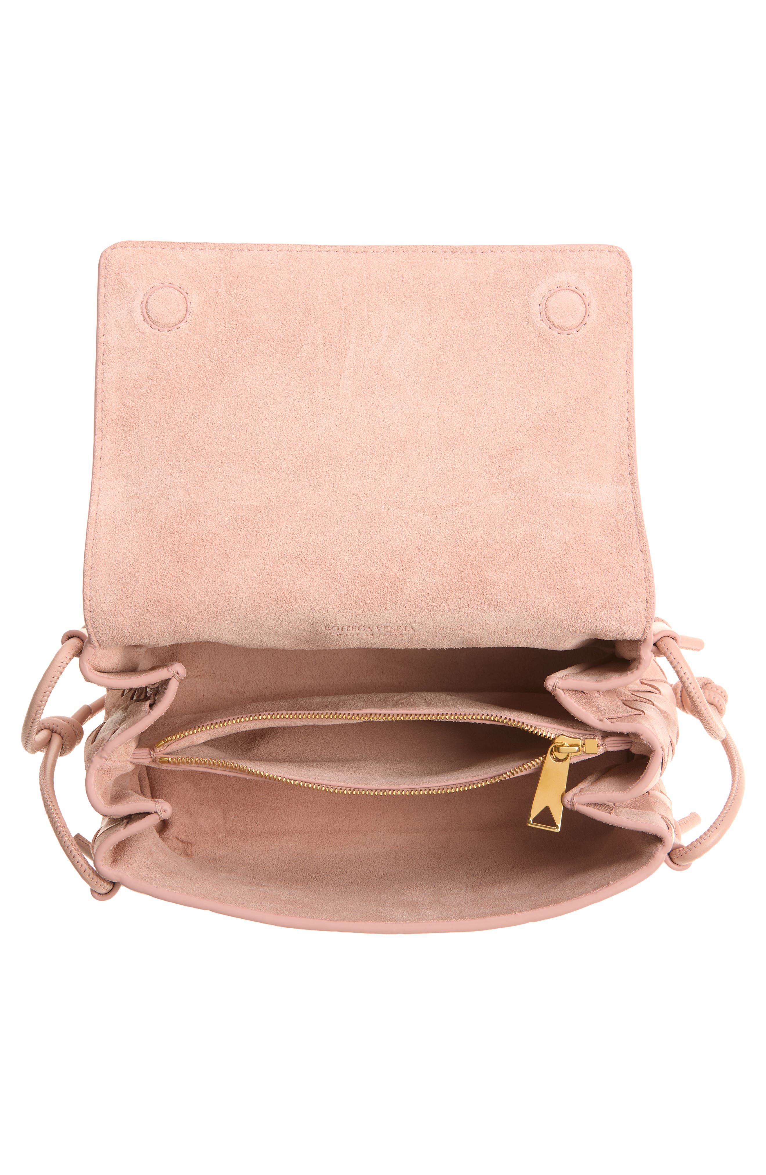 Notturno Leather Flap Crossbody Bag, Alternate, color, 5149 TERRA PINK/ GOLD