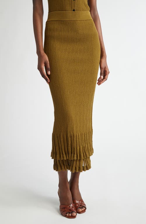 A.l.c . Lexi Tiered Knit Skirt In Hazel