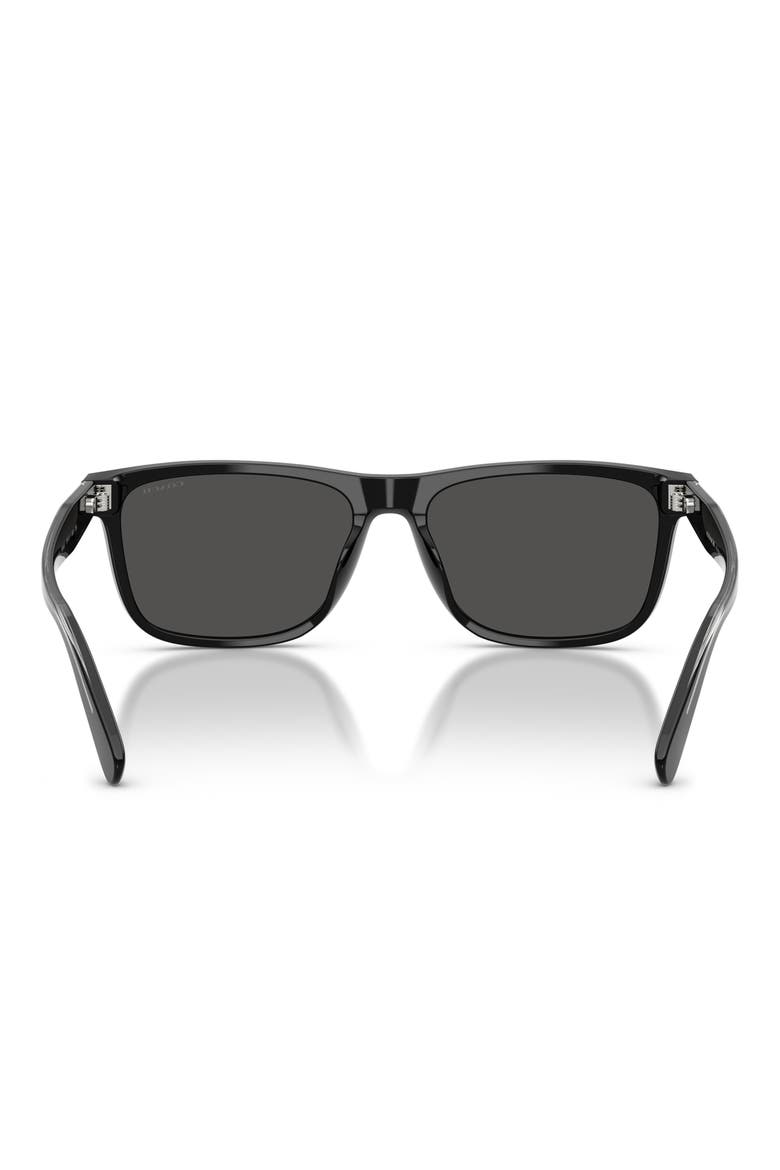 59mm Square Sunglasses, Alternate, color, BLACK / GREY SOLID