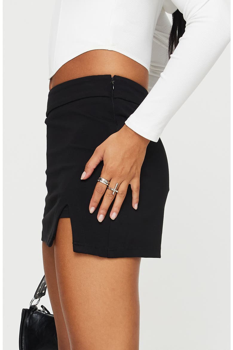 Ravyn Knit Skort, Alternate, color, BLACK