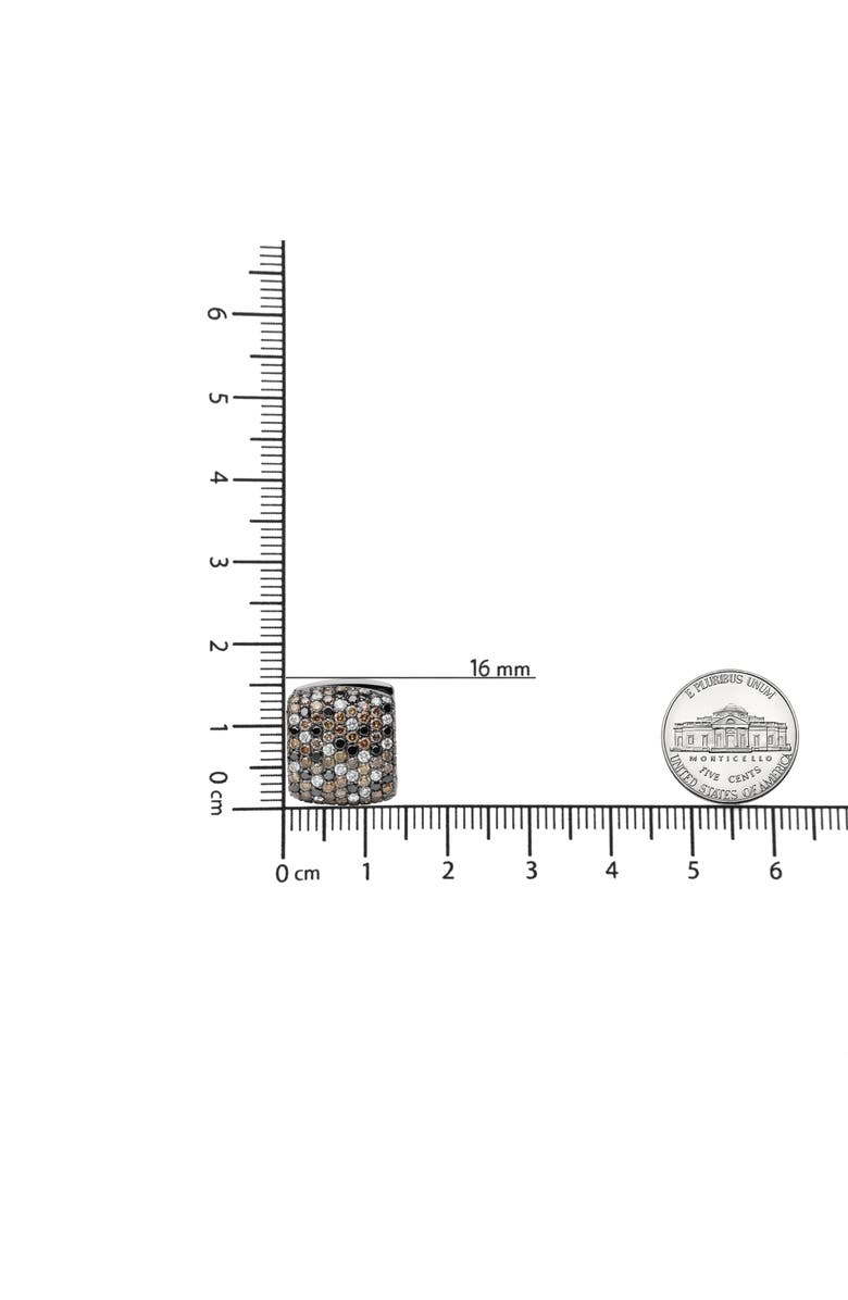 Haus of Brilliance 18K White Gold 12 5/8 Cttw Multi Color Diamond Huggie Earrings, Alternate, color, White