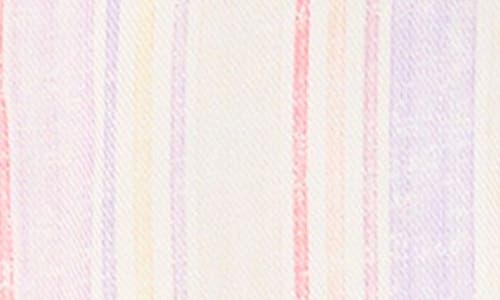 Splendid Summer Stripe Tank & Shorts Set In Purple