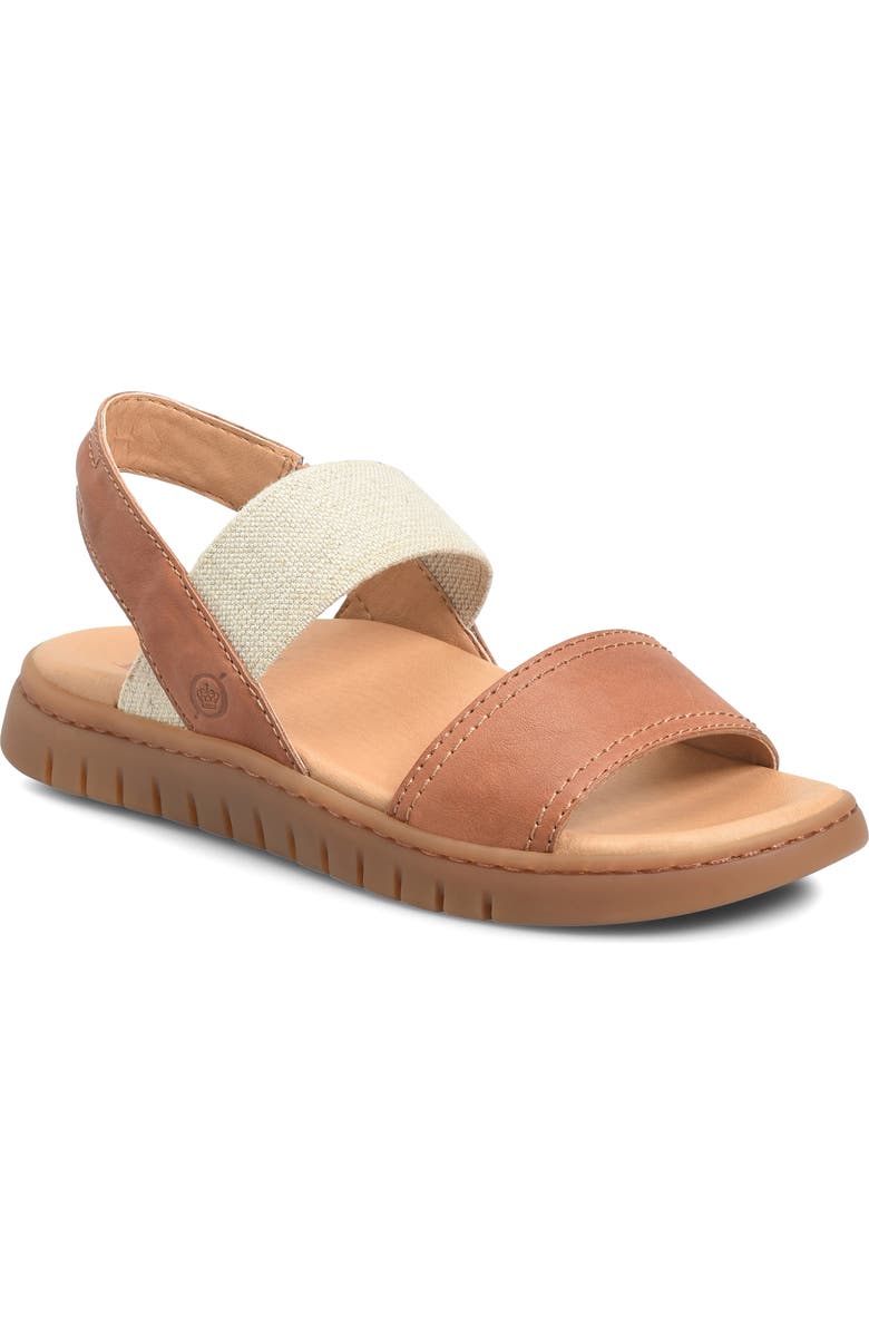 Børn Amabel Sandal, Main, color, Brown Leather