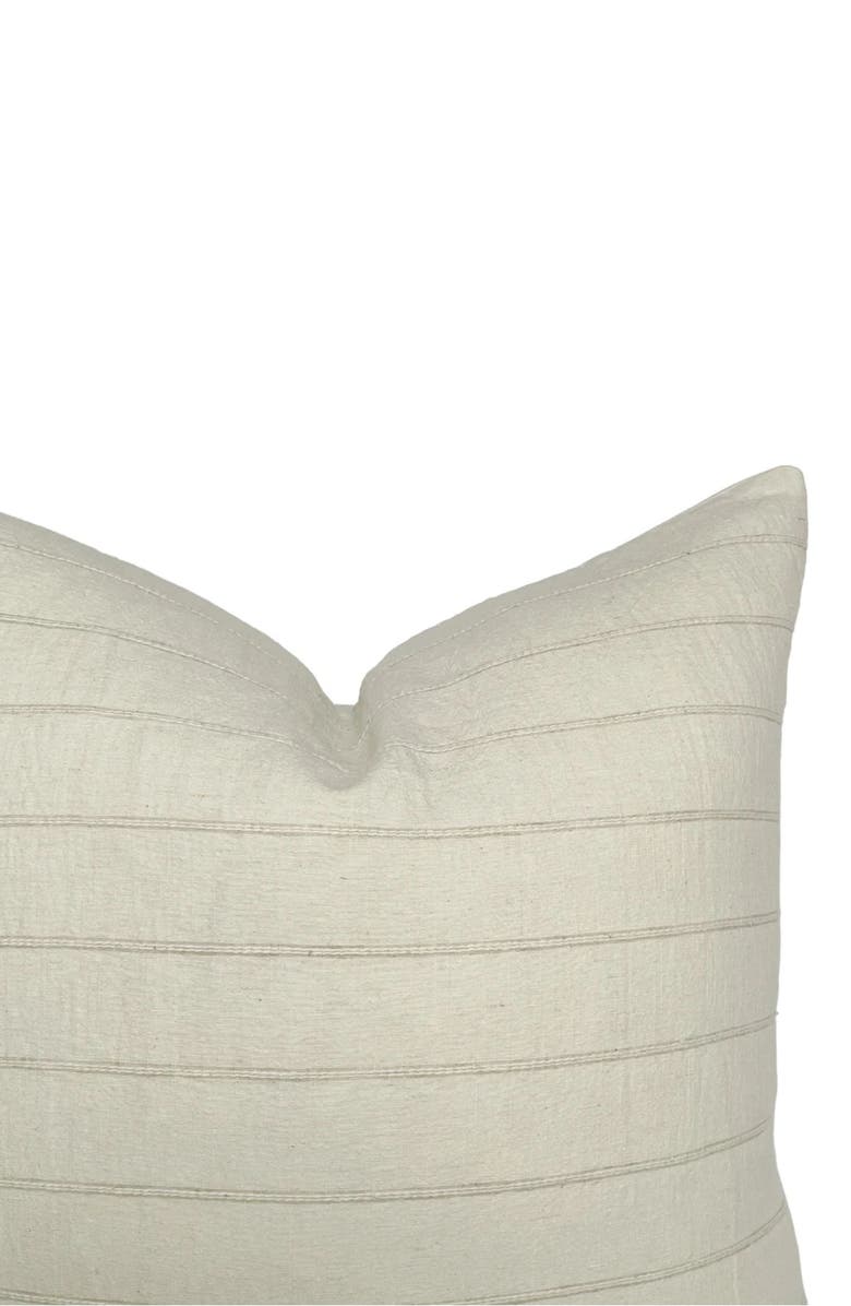 Linen & James Sophia Cream Stripe Pillow Cover, Alternate, color, 