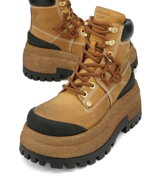 Naked Wolfe Destroy Nubuck Leather Boot In Brown