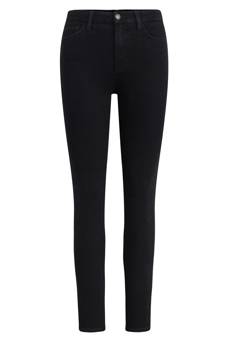 The Sara Superhigh Waist Ankle Skinny Jeans, Alternate, color, ONYX