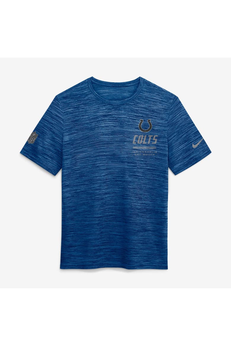 Men's Nike Royal Indianapolis Colts Sideline Double Covered Dri-FIT Velocity T-Shirt, Alternate, color, Royal