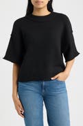 CITY BLUES Broome Crop Short Sleeve Sweater
