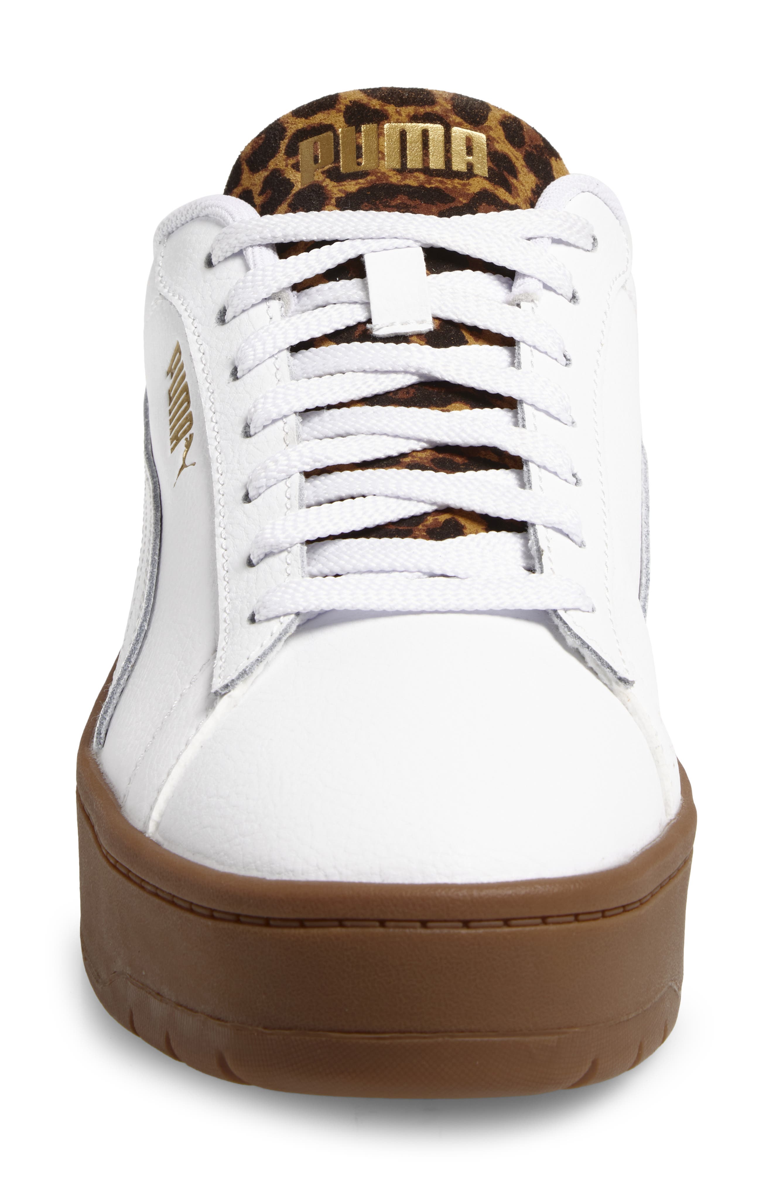 PUMA Court Lally Sneaker, Alternate, color, Puma White/ Warm White/ Gold