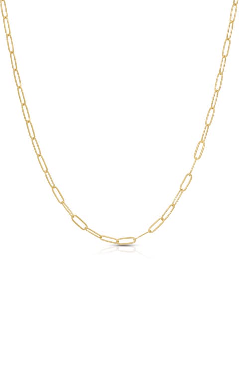 Small Flat Link Necklace