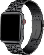 Posh Tech Stella Black Stainless Steel Apple Watch® Bracelet Watchband